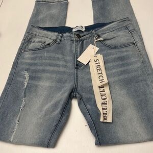 Blue Cult Denim Distressed Stretch Jeans Size 32 NWT